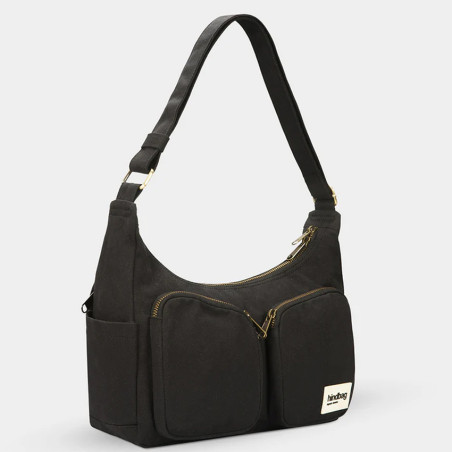Hindbag Emile Multipocket Organic Cotton Drawstring Bag Black