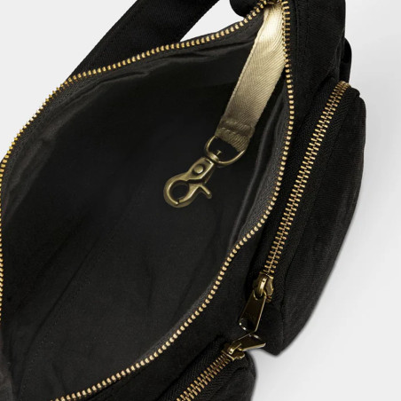 Hindbag Emile Multipocket Organic Cotton Drawstring Bag Black