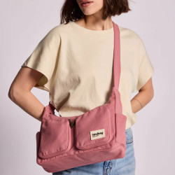 Hindbag Emile Multipocket Organic Cotton Backpack Blush Pink