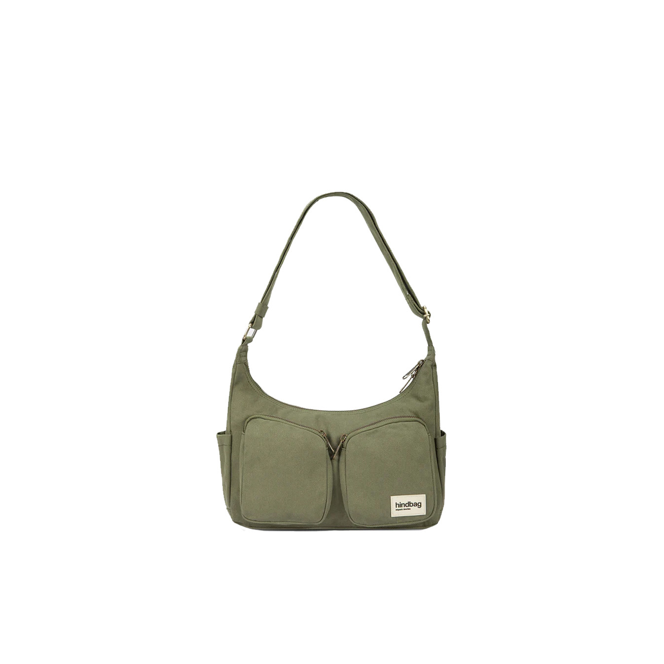 Hindbag Emile Multipocket Organic Cotton Drawstring Bag Olive