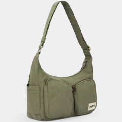 Hindbag Emile Multipocket Organic Cotton Drawstring Bag Olive