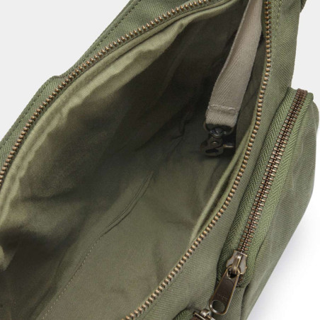 Hindbag Emile Multipocket Organic Cotton Drawstring Bag Olive