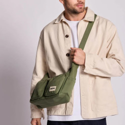 Hindbag Emile Multipocket Organic Cotton Drawstring Bag Olive