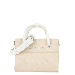 Valentino Alexia Summer Handbag Canvas Effect Nat/Off White