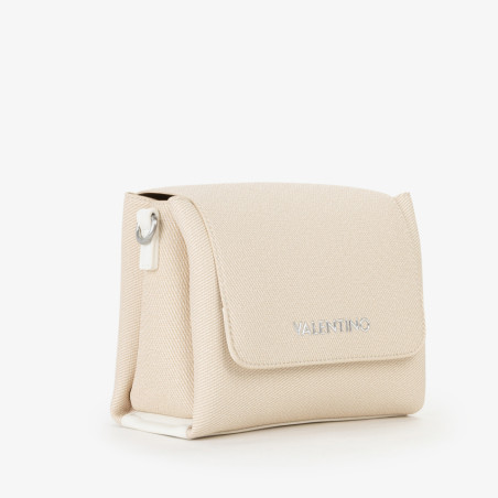 Valentino Alexia Summer Crossbody Canvas Effect Bag Nat/Off White