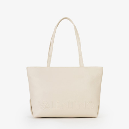 Valentino Maiam Sac Shopping Avec Pochette Amovible Beige dos