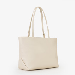Valentino Maiam Sac Shopping Avec Pochette Amovible Beige côté