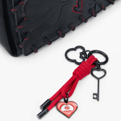 Desigual Mickey Rolling Bag M Textured Drawings Black