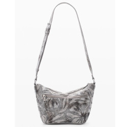 Desigual Obsidian Drawstring Bag M With Embroidered Details Grey Me...