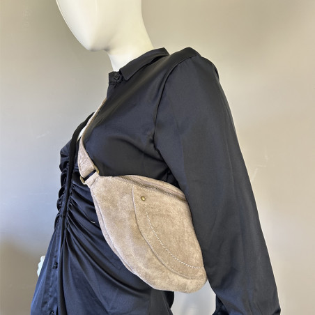 Farfouillette Taupe Banane Clouté Sac