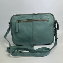 Biba Boston Sac Bandoulière En Cuir BT32 Turquesa dos