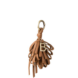 Biba Connecticut Pineapple Keychain in Leather COH3L Cuero