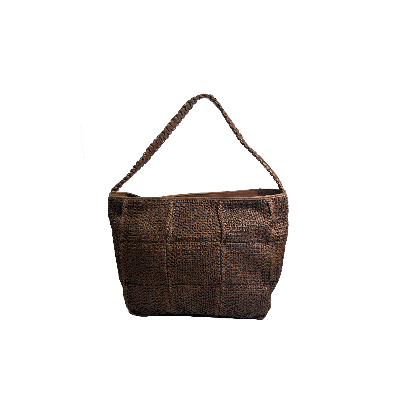 Biba Kenett Woven Leather Shopping Bag