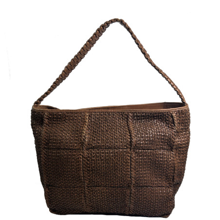 Biba Kenett Woven Leather Shopping Bag