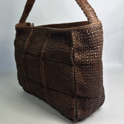 Biba Kenett Woven Leather Shopping Bag