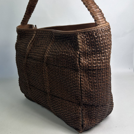 Biba Kenett Woven Leather Shopping Bag