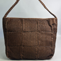 Biba Kenett Woven Leather Shopping Bag