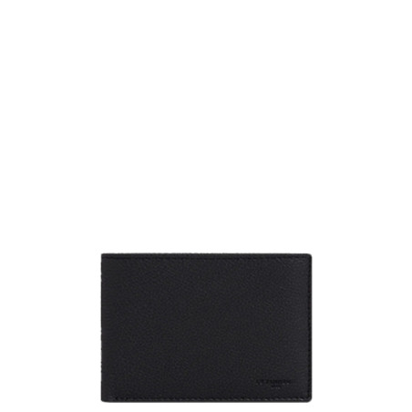 The Tanner Charles Bi-fold Grainy Leather Wallet with Flap