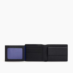 The Tanner Charles Bi-fold Grainy Leather Wallet with Flap
