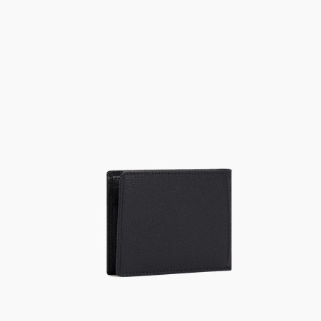 The Tanner Charles Bi-fold Grainy Leather Wallet with Flap