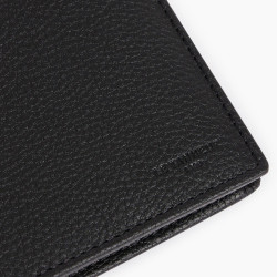 The Tanner Charles Bi-fold Grainy Leather Wallet with Flap