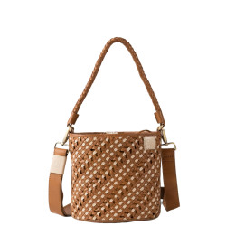 Biba Selma Woven Bucket Bag SEM1L Crudo