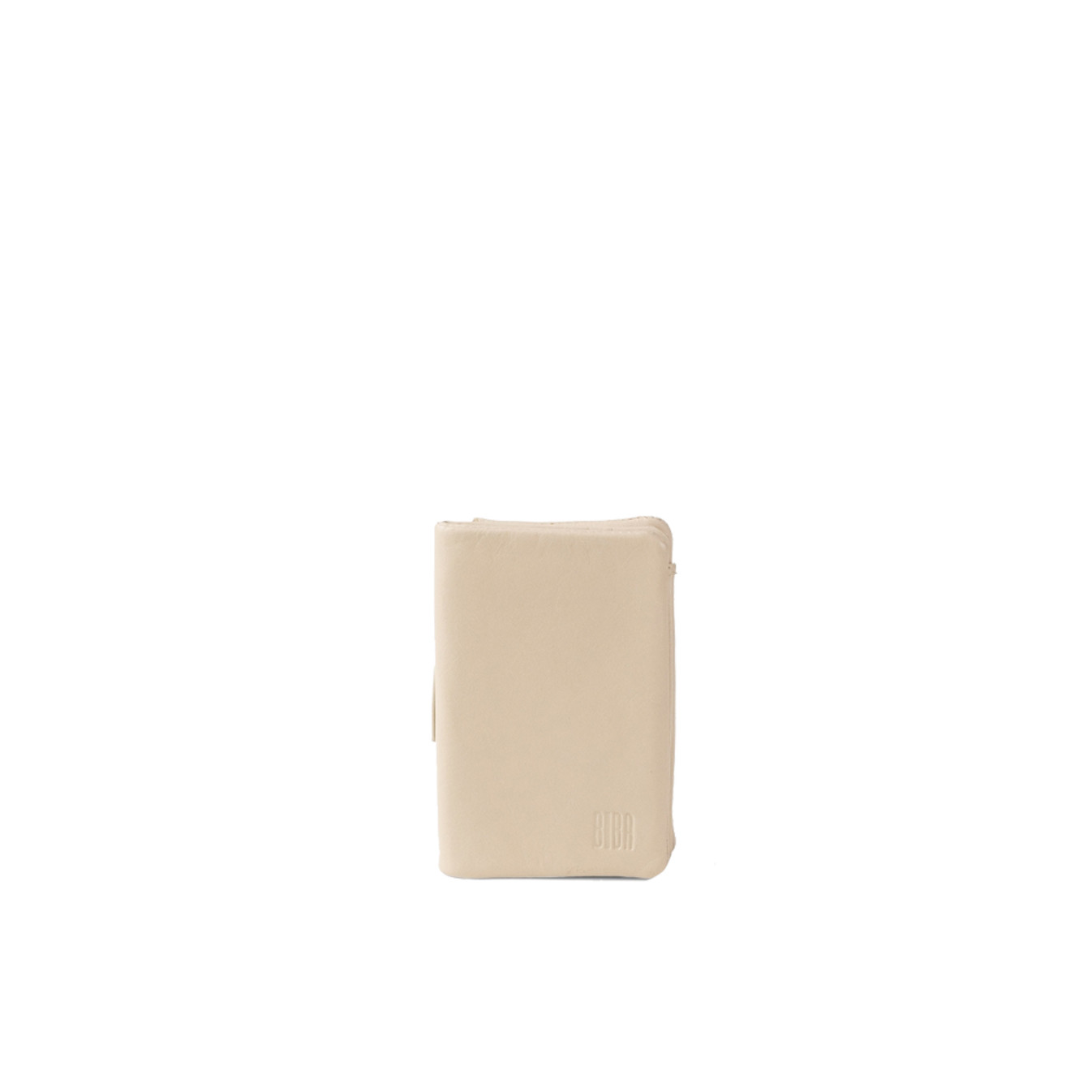 Biba Soft Mousse Large Vertical Wallet in Natural Leather SFM4L Crudo