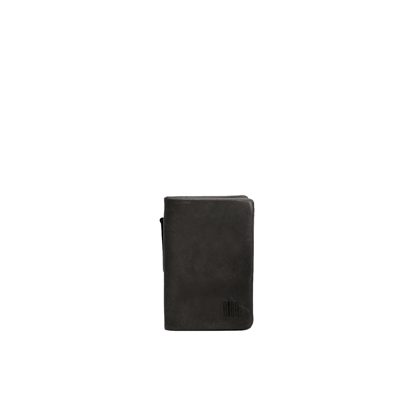 Biba Soft Mousse Large Vertical Wallet in Natural Leather SFM4L Negro