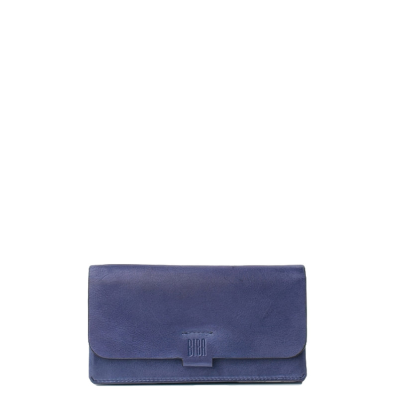 Biba Veta Large Washed Leather RFID Wallet VET2L Violeta