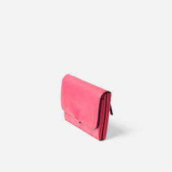Biba Veta Large Washed Leather RFID Wallet VET2L Fuchsia