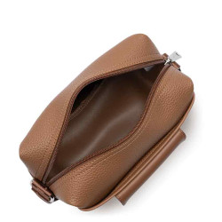 Lancaster Maya Double KBA Crossbody Trotter Bag 517-106 Mocha