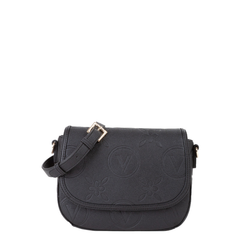 Valentino Samba Re Crossbody Bag with Logos Nero