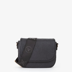 Valentino Samba Re Crossbody Bag with Logos Nero