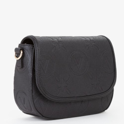 Valentino Samba Re Crossbody Bag with Logos Nero