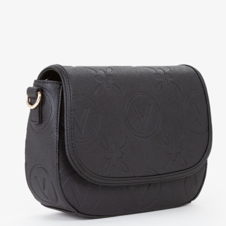 Valentino Samba Re Crossbody Bag with Logos Nero