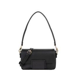 Valentino Thetis Shoulder Bag with Flap Nero