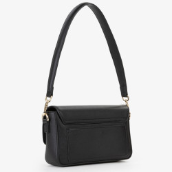 Valentino Thetis Shoulder Bag with Flap Nero