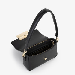 Valentino Thetis Shoulder Bag with Flap Nero