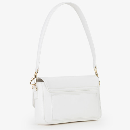 Valentino Thetis Shoulder Bag with Flap Bianco