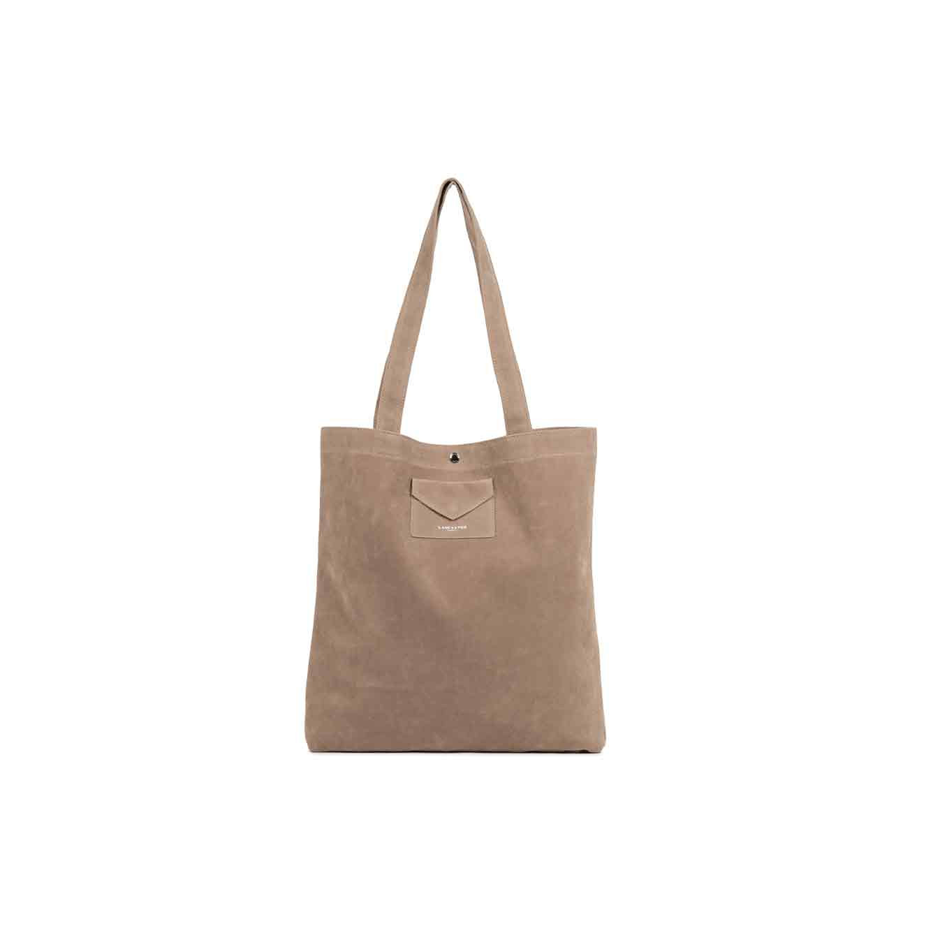 Lancaster Suedine KBA Tote Bag 518-061 Beige fonce