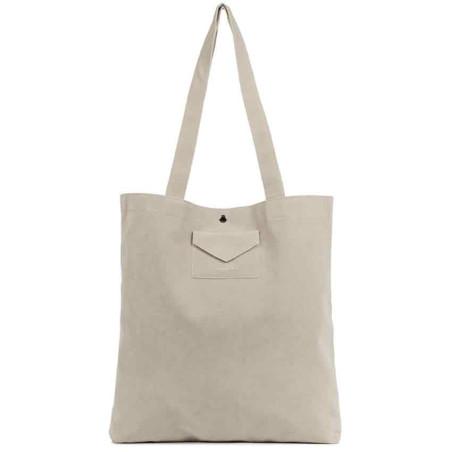 Lancaster Suede KBA Tote Bag 518-061 Ivory