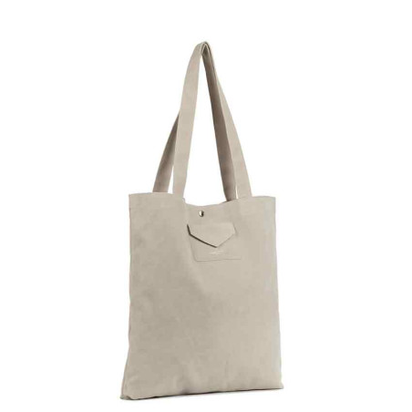 Lancaster Suede KBA Tote Bag 518-061 Ivory