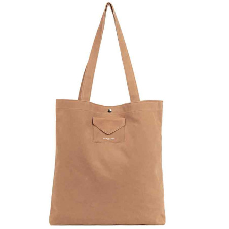 Lancaster Suede KBA Tote Bag 518-061 Mocha