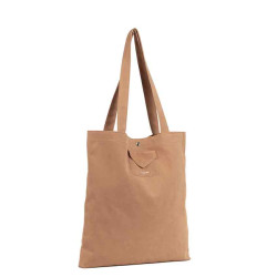 Lancaster Suede KBA Tote Bag 518-061 Mocha
