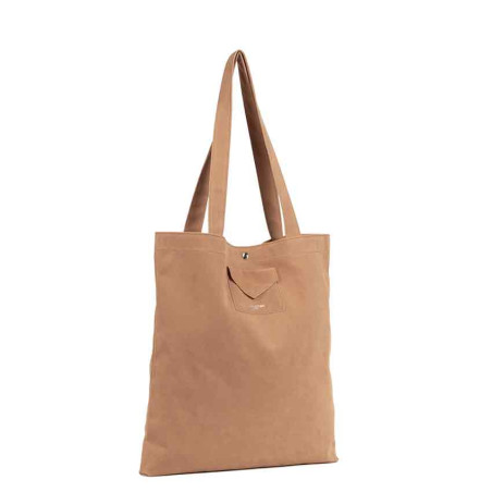 Lancaster Suedine KBA Tote Bag 518-061 Moka cote