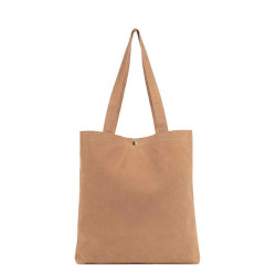 Lancaster Suede KBA Tote Bag 518-061 Mocha