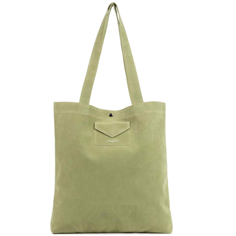 Lancaster Suede KBA Tote Bag 518-061 Pistachio