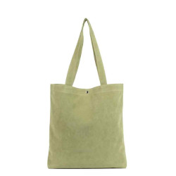 Lancaster Suede KBA Tote Bag 518-061 Pistachio