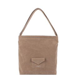 Lancaster Suedine KBA Bucket Bag 518-062 Dark Beige