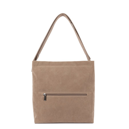 Lancaster Suedine KBA Bucket Bag 518-062 Dark Beige